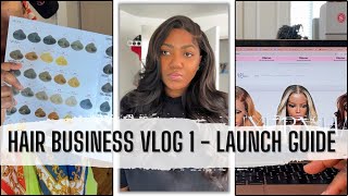 Starting A Small Business In 2024 Hair Business Vlog 1 Wigs Launch  making coloured wigs  vendors [upl. by Hillary763]