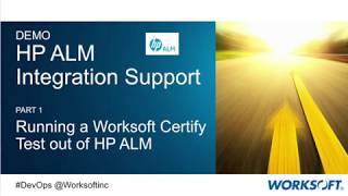 Worksoft Certify Integration with HP ALM [upl. by Ybab]