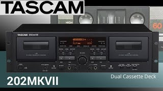 New TASCAM 202ᴍᴋVII cassette deck  Detailed review [upl. by Adnocahs]