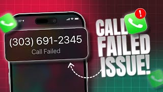 How to Fix Call Failed Error on iPhone  Resolve Call Cancelling Issue on iOS 18 [upl. by Leahcim856]