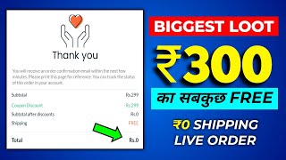 ₹300 कि Free shopping loot today  Zoomin free photo prints  Free products today [upl. by Otanutrof431]