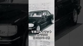 キャラットジャパン～1980年代の自動車雑誌の広告～W126ベンツベース [upl. by Hpesoj]