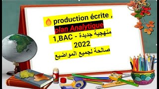 🔥📣production écrite1Bac Bac libre plan Analytique  منهجية جاهزة بسيطة صالحة لجميع المواضيع [upl. by Elinnet]