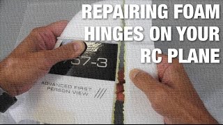 How To Repair Broken Hinges on Your Foam RC Plane with DAP Weldwood Contact Cement [upl. by Henghold43]