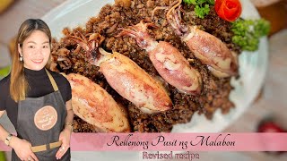 Rellenong Pusit ng Malabon  Easy to follow recipe  Connh Cruz [upl. by Ahsinut]