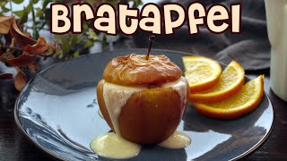 BRATAPFEL mit Vanillesoße oder Joghurt Topping  Bratäpfel einfach selber machen [upl. by Nahsez313]