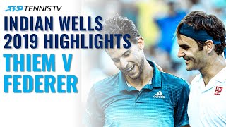 Dominic Thiem Beats Federer Wins First Masters 1000 Title  Indian Wells 2019 Final Highlights [upl. by Navada54]