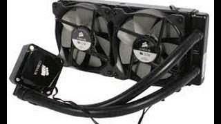 Corsair Hydro Series H100i High Performance Liquid CPU Cooler UNBOXING [upl. by Rozalie]