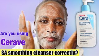 ✨HOW TO USE CERAVE SA SMOOTHING CLEANSER FOR DRY ROUGH BUMPY SKIN REVIEW amp DEMO✨ [upl. by Netniuq]