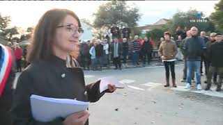 Déchets  manifestation à PrunellidiFium’Orbu contre le déblocage du centre d’enfouissement [upl. by Lalita993]