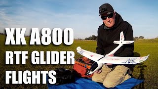 XK A800 RTF Glider flight [upl. by Sidras]