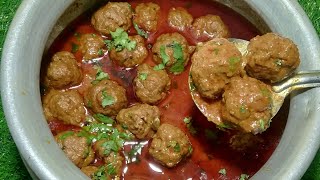 Shandar Kofte ka Salan Recipe👈😋 इतना मज़ेदार ये कोफ्ते का सालन बनेगा जो भी खाएगा बस तारीफे करेगा 🌺 [upl. by Pantheas990]