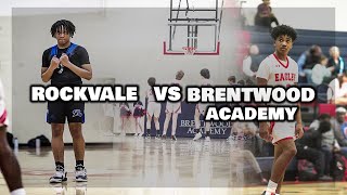 MIDDLE BOYS BASKETBALL  ROCKVALE VS BRENTWOOD ACADEMY [upl. by Aihtela]