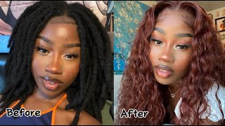 how I install wigs over my locs [upl. by Silrak]