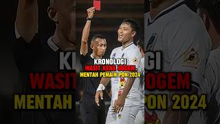 Kronologi wasit kena bogem mentah pemain wasit PON beritabola [upl. by Eidok]