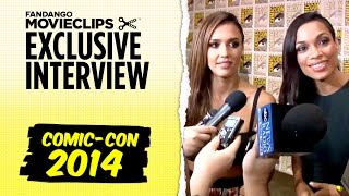 Jessica Alba amp Rosario Dawson Sin City A Dame To Kill For Exclusive Interview SDCC 2014 HD [upl. by Aisela124]