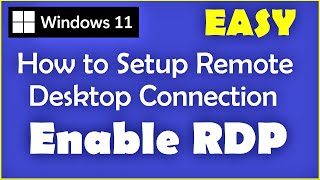 How to Set Up Remote Desktop Connection in Windows 11 [upl. by Borman]