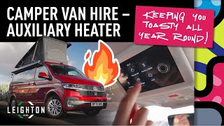 Camper Van Hire – Auxiliary Heaters  Leighton Vans [upl. by Introk671]