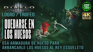 Diablo III Reaper of Souls  Logro  Trofeo Quedarse en los huesos Arrancar huesos Rey Esqueleto [upl. by Nova713]