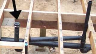 Shower Drain Plumbing Pipes Under Raise Foundation  How Do They Work [upl. by Niabi]