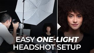 The Easiest OneLight Setup for Professional Headshots  Master Your Craft [upl. by Milone184]