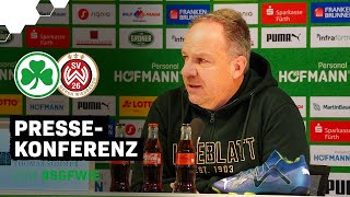 Zorniger quotSofort wieder auf Temperaturquot  PK vor SGFWIE [upl. by Afaw]