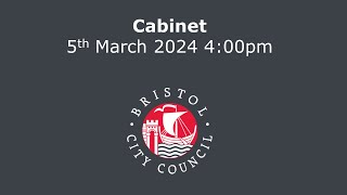 Cabinet  Tuesday 5th March 2024 400 pm [upl. by Columbine]