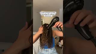 DRYING MY CURLY HAIR WITHOUT A DIFFUSER 😳 [upl. by Phiona]