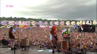 HAIM  The Wire  Glastonbury 2014 HD 1080i [upl. by Elatnahs]