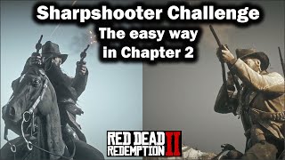 Sharpshooter Challenge made easy in chapter 2 of Red Dead Redemption 2 [upl. by Atiuqrehs]