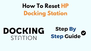 How To Reset HP Docking Station [upl. by Drisko]