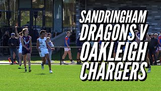 Sandringham Dragons v Oakleigh Chargers Highlights  Chargers Hold Off Dragons Late Surge [upl. by Novi410]