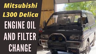 Mitsubishi L300 Delica Oil Change  Turbo Diesel [upl. by Alrich]