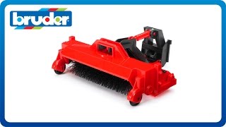 Bruder Toys Street Sweeper Attachment 02577 [upl. by Salema61]