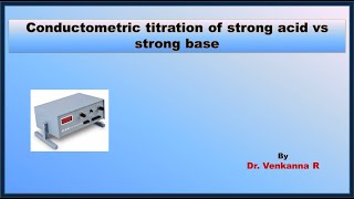 Conductometric titration of strong acid vs strong base [upl. by Etem]