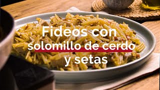 Sorprende con este plato de FIDEOS diferente con SOLOMILLO Y SETAS  Shorts [upl. by Damahom]