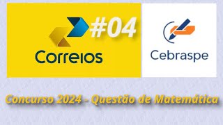 Questão dos Correios questão 04  CEBRASP  Área [upl. by Tatianna]