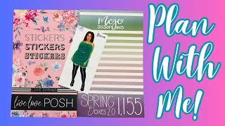 Plan With Me  March 1824  Classic Horizontal Happy Planner [upl. by Marlie696]