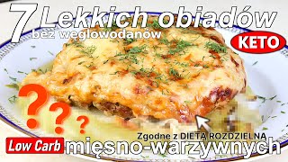 Lekkie OBIADY mięsnowarzywne na lato  Zgodne z DIETĄ ROZDZIELNĄ LC i KETO [upl. by Delanie]