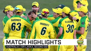 Haynes Jonassen secure big win for Aussies  Second CommBank ODI [upl. by Eelrebmik]