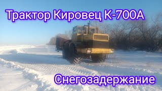 Трактор Кировец К700А Снегозадержание [upl. by Nevar]