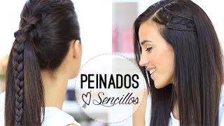 PEINADOS SENCILLOS CON TRENZAS [upl. by Id405]