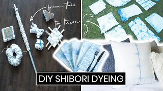 DIY SHIBORI DYEING with Folding Techniques and Dyeing Process  Tie Dye Trend [upl. by Dnalyag]