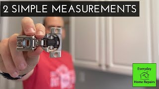 How To Measure and Pick Replacement Cabinet Hinges  Soft Close [upl. by Deeyn]