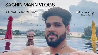 Finally pool day in Thailand😍🏝 Sachin Mann Vlogs 🔥 Biggini Shoot😄 [upl. by Ihana]