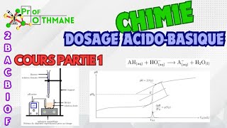 Partie 1 Dosage acido basique [upl. by Calendre]