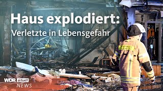 Explosion in Eschweiler Mehrere Menschen in Lebensgefahr darunter ein Säugling  WDR aktuell [upl. by Asiral916]