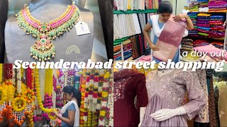 Secunderabad street shopping  Affordable Kurti sets  Fabric shopping streetshopping shopping [upl. by Anikram369]