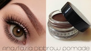 How To Use ABH Dipbrow Pomade Eyebrow Tutorial [upl. by Edvard]