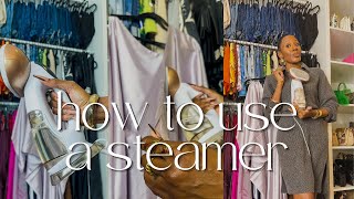 HOW TO USE A CLOTHES STEAMER PROPERLY [upl. by Erida]